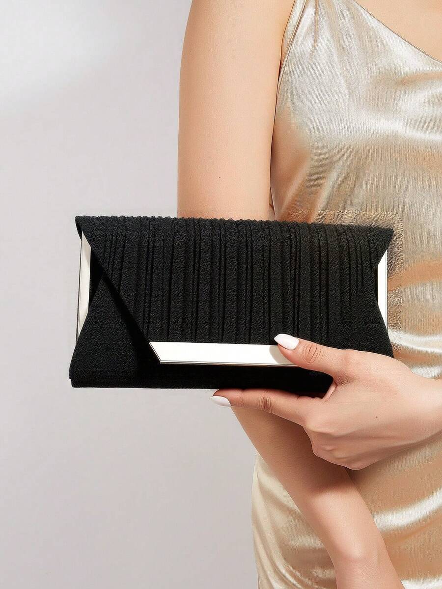 Step into the spotlight with this Elegant Evening Clutch Bag! Its sleek envelope design adds a dash of chic to any wedding or party outfit, while the compact size keeps your essentials close without the bulk. Perfect for twirling on the dance floor or stealing the spotlight at cocktail hour, this clutch is your new go-to accessory for effortless glam. Who says sophistication can’t have a little fun?