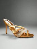 Elegant floral ankle strap stiletto heels for women. Glamorous sandals perfect for weddings, parties, date nights, dinners, and special occasions.
