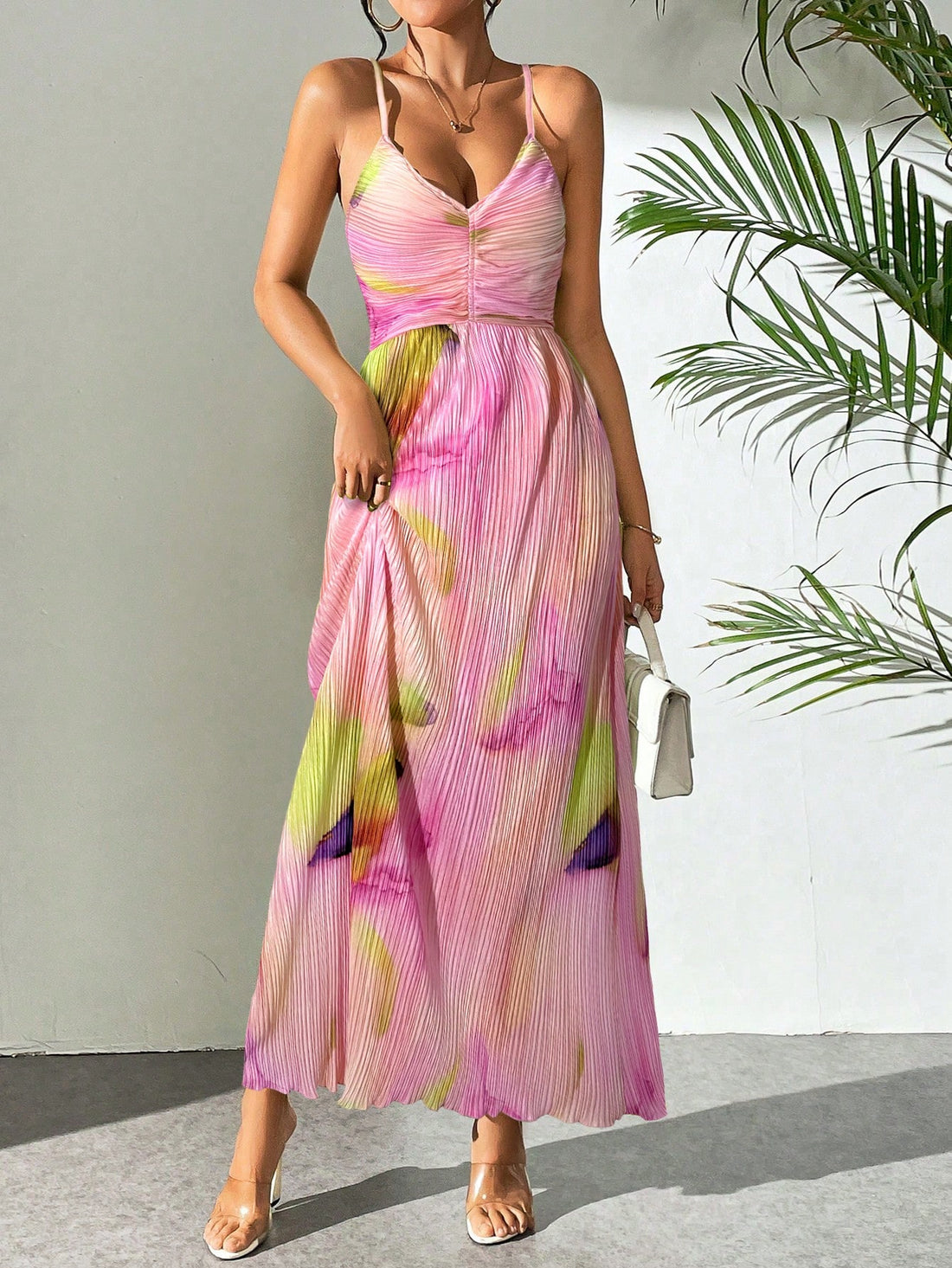Turn heads in our Elegant Floral Backless Maxi Dress for Women. Whether you're soaking up the sun on a summer vacation or enjoying a romantic date, this dress is the perfect choice. The stunning floral design and backless style will have you feeling elegant and confident. Get ready to make a statement!