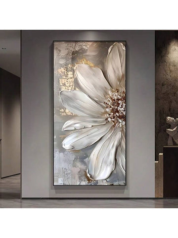 Transform your space with this playful yet sophisticated Floral Beige and Gold Abstract Wall Art. The whimsical blend of elegant florals and golden accents adds a touch of fun luxury to any modern living room or office. This eye-catching piece becomes an instant conversation starter while effortlessly elevating your décor with its carefree elegance.