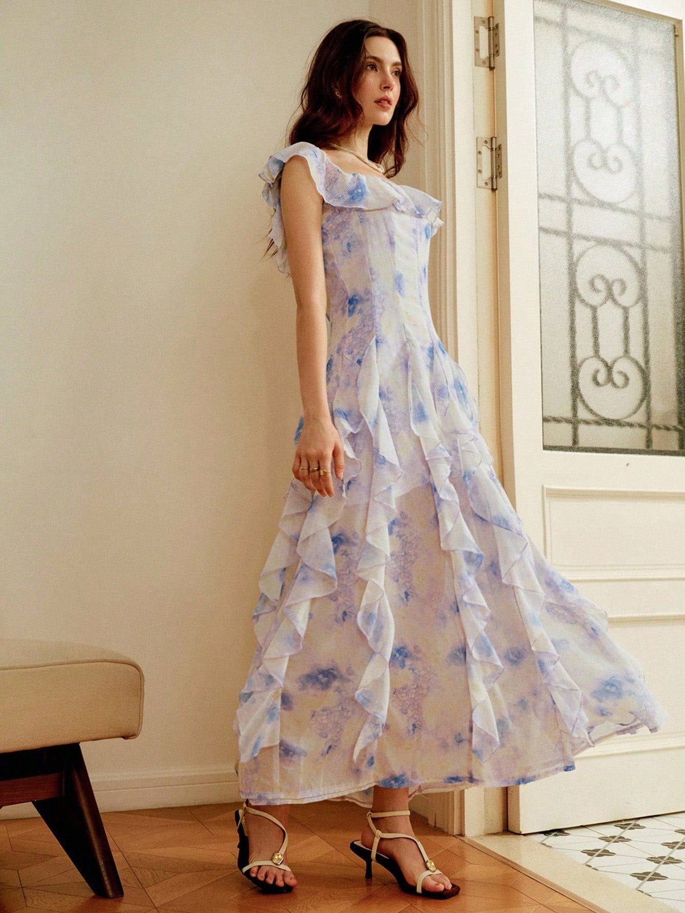 Bloom into summer with this stunning floral dress that's equal parts romantic and effortlessly chic. The cinched waist creates a flattering silhouette that celebrates your curves while the vibrant floral print brings instant personality to your warm-weather wardrobe. Perfect for garden parties, casual brunches, or those days when you want to feel absolutely fabulous without trying too hard. Slip it on and let the compliments flow!