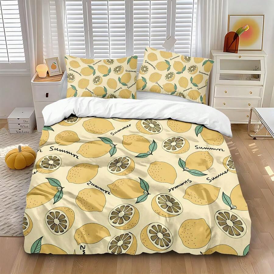 Transform your bedroom into a sanctuary of comfort and style with this elegant floral duvet cover set. Featuring a stunning multicolor floral pattern, this versatile set brings warmth and sophistication to any décor. The set includes a premium duvet cover and two coordinating pillow cases, crafted from 100% polyester for durability and easy care. The vibrant printed design adds visual interest while maintaining a cozy, inviting atmosphere perfect for everyday use or special occasions. 