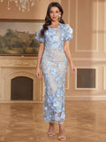 Step into the spotlight with this Elegant Floral Embroidery Maxi Dress, perfect for wedding guests and evening soirées. Its delicate floral embroidery adds a touch of whimsy, while the flowing maxi silhouette ensures you dance the night away in comfort and style. Whether you're celebrating love or enjoying a glamorous party, this dress brings effortless charm and playful elegance to every occasion.