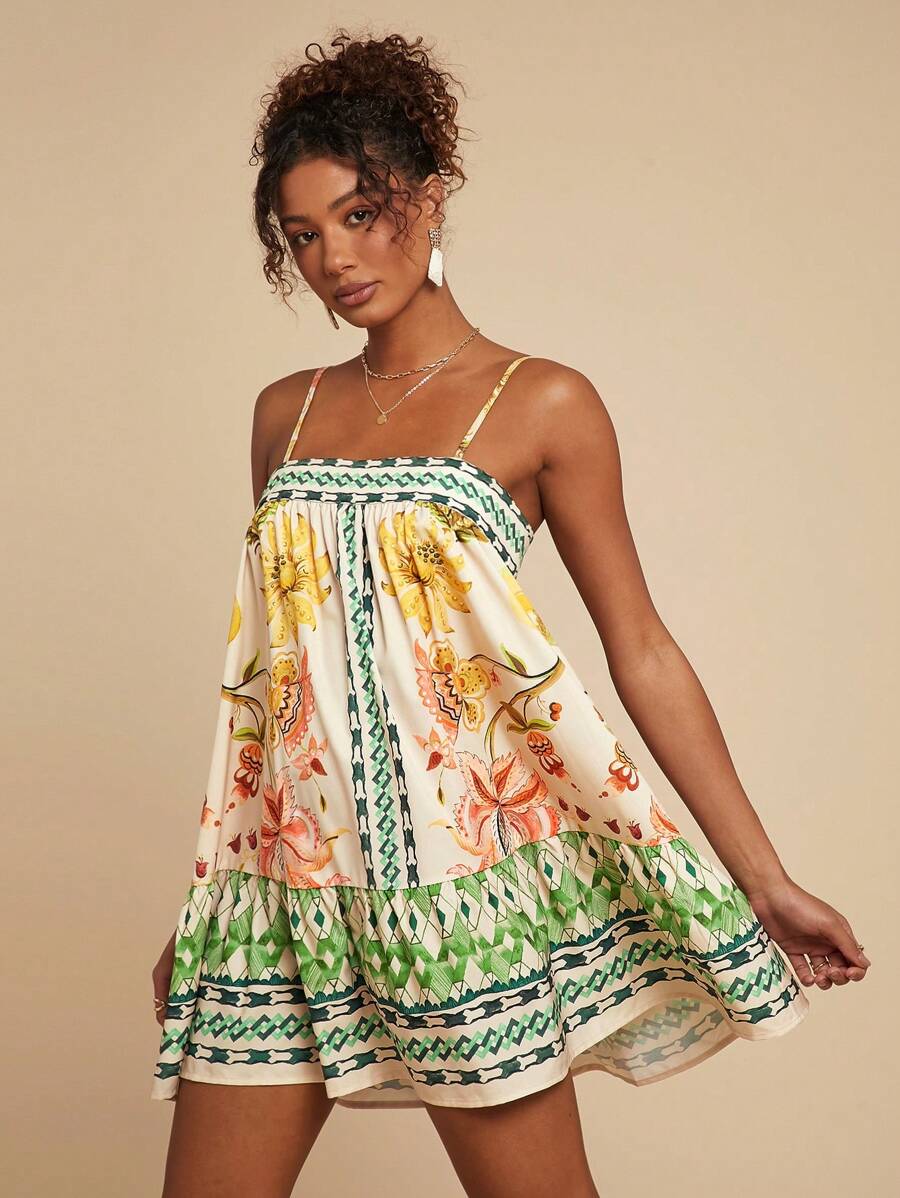 Exude Tropical Sophistication in Our Elegant Floral Parrot Print Camisole Dress!

Experience the breathtaking fusion of exotic botanical heritage and sharp, modern artisanal tailoring. This stunning camisole dress is meticulously designed for the woman who values a high-fashion, "quiet luxury" approach to resort wear—the ultimate centerpiece for prestigious beachside dinners, exclusive island retreats, and high-authority summer social gatherings.

Iconic Parrot Print Artistry: Featuring a masterfully curate