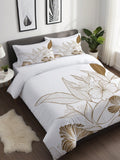 Bring a touch of whimsy to your bedroom or guest room with this Elegant Floral Print Duvet Cover Set. Its soft white background highlights delicate floral patterns, creating a fresh and inviting atmosphere. Cozy and charming, this bedding set adds a playful yet sophisticated vibe that brightens any space and makes bedtime feel like a garden party.
