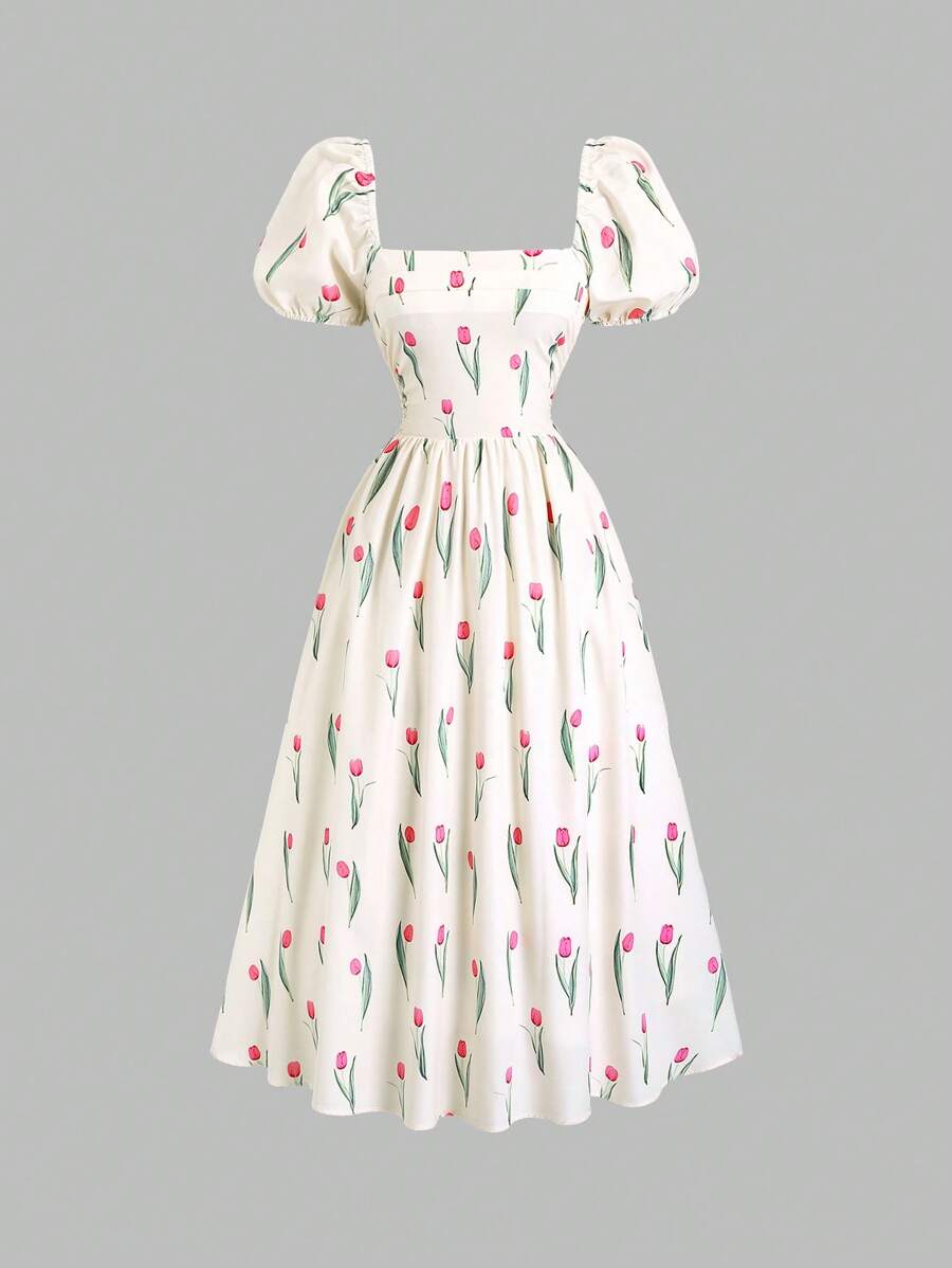 Step into summer with the Elegant Floral Print Long Dress by Sweetra. This flowing dress features a vibrant floral pattern that brings a fresh, playful vibe to your wardrobe. Perfect for sunny days and warm evenings, its lightweight fabric keeps you comfortable while turning heads. Embrace effortless style and let your summer adventures bloom in this high-end fashion piece.