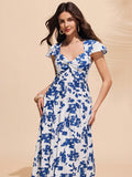 Get ready to make a statement with our Elegant Floral Print Long Dress! The fresh blue and white design adds a touch of elegance to any occasion. With a flattering fit and flowy silhouette, this dress is perfect for making a playful yet chic statement.