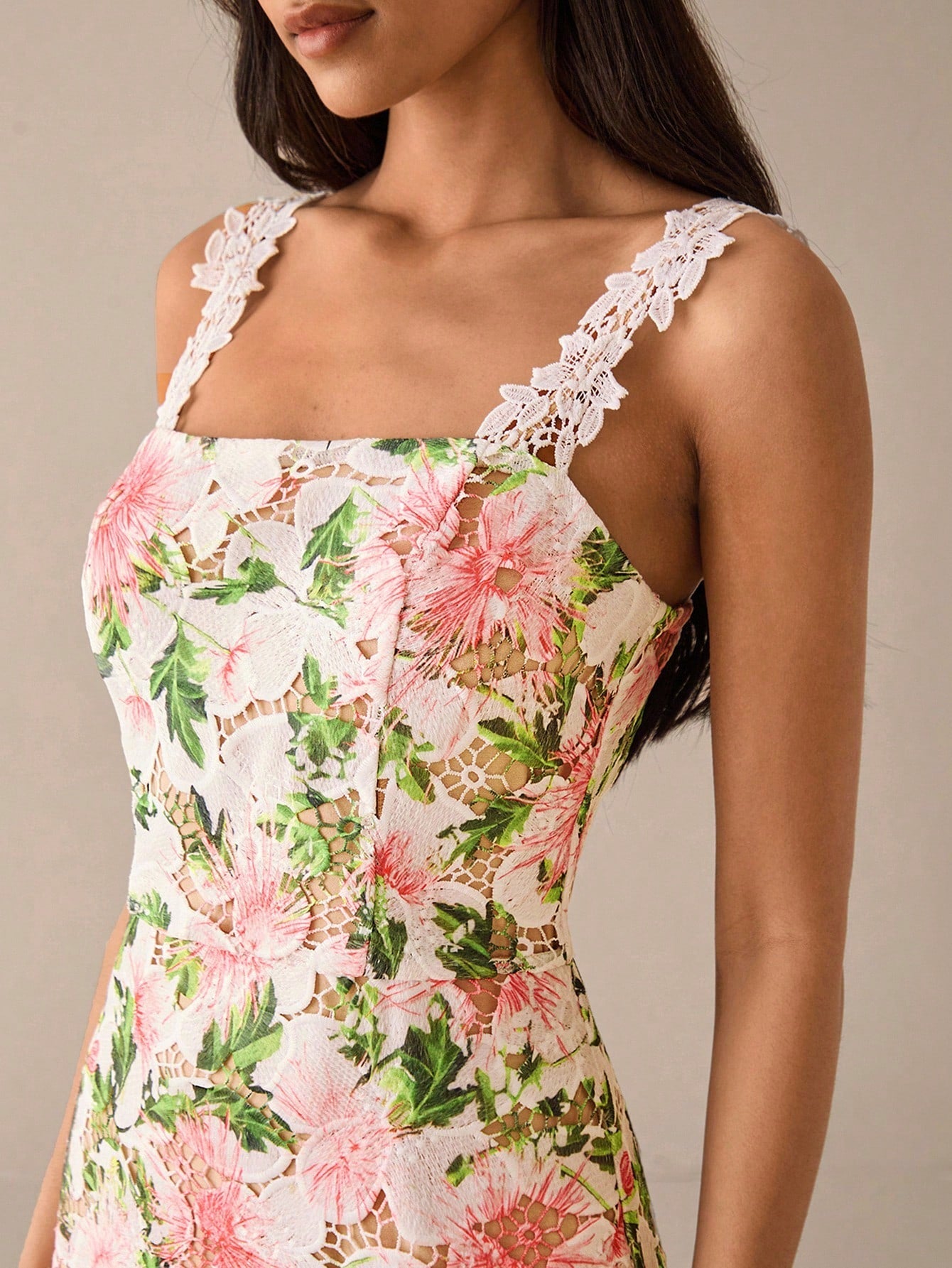 Step into sunshine and style with this Elegant Floral Print Maxi Dress, perfect for summer garden parties. Its flowing slip design hugs your silhouette while embracing breezy comfort. Bright floral patterns add a playful touch, making every twirl a celebration. Embrace effortless elegance and let your summer moments blossom in this charming must-have dress.