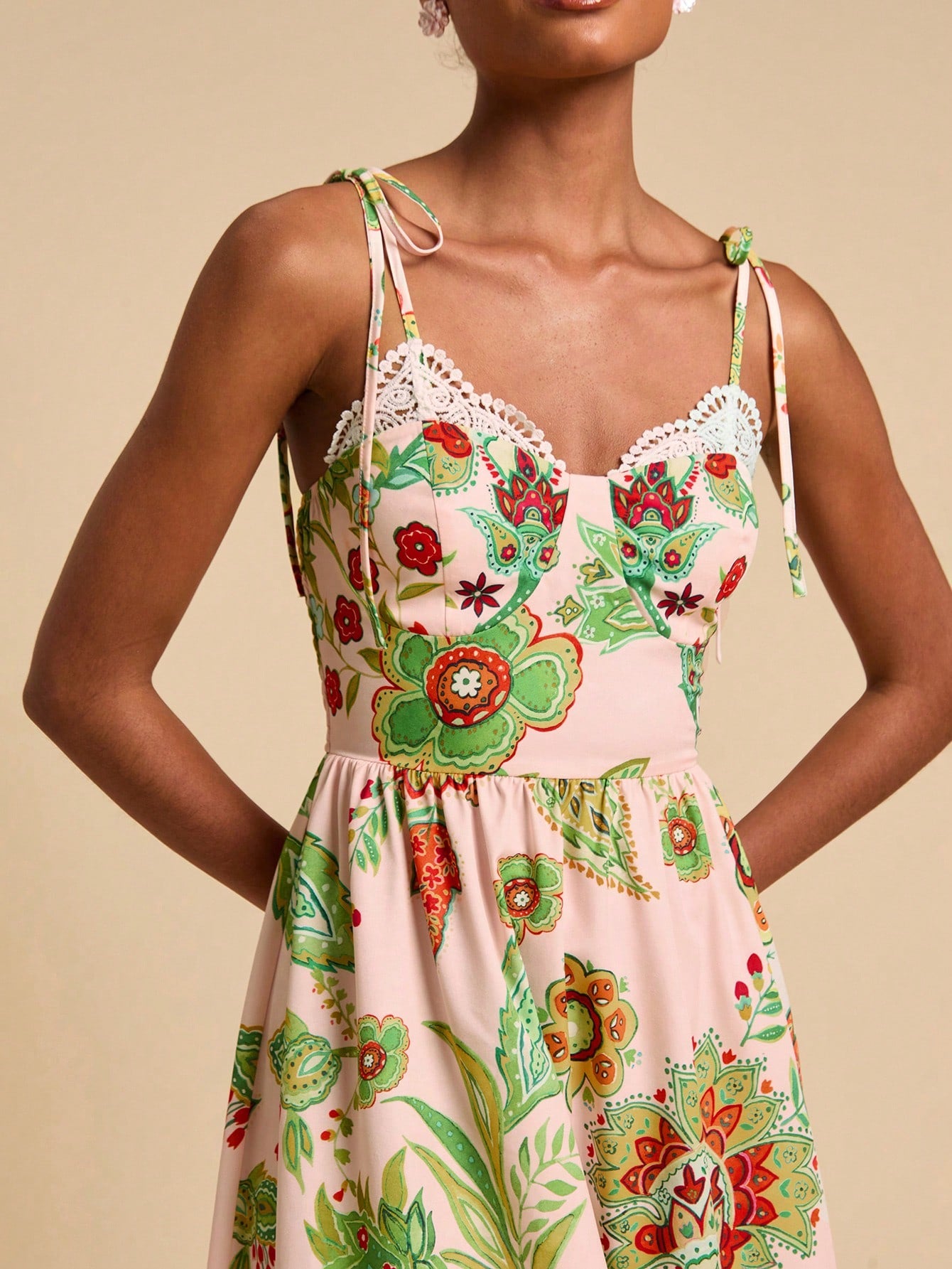 Step into summer with this Elegant Floral Print Ruffle Hem Dress, designed to bring a playful charm to your vacation wardrobe. The breezy fabric and flirty ruffle hem sway with every step, keeping you cool and effortlessly stylish. Its vibrant floral pattern adds a splash of sunshine, making it your go-to dress for sunny days and warm evenings. Embrace the season with a touch of fun and elegance all in one perfect dress!