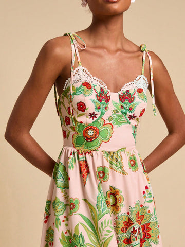 Step into summer with this Elegant Floral Print Ruffle Hem Dress, designed to bring a playful charm to your vacation wardrobe. The breezy fabric and flirty ruffle hem sway with every step, keeping you cool and effortlessly stylish. Its vibrant floral pattern adds a splash of sunshine, making it your go-to dress for sunny days and warm evenings. Embrace the season with a touch of fun and elegance all in one perfect dress!