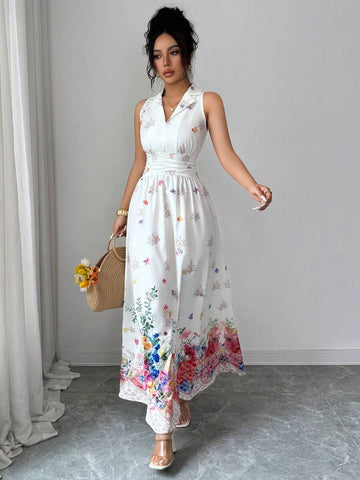 Floral maxi dress view 2