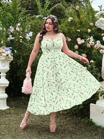 Get ready to turn heads this summer with our Elegant Floral Spaghetti Strap Dress! With its delicate floral pattern and stylish spaghetti straps, this dress is the perfect outfit for your upcoming vacation. Stay cool and stylish while also dressing to impress. A must-have for any fashion-forward woman!