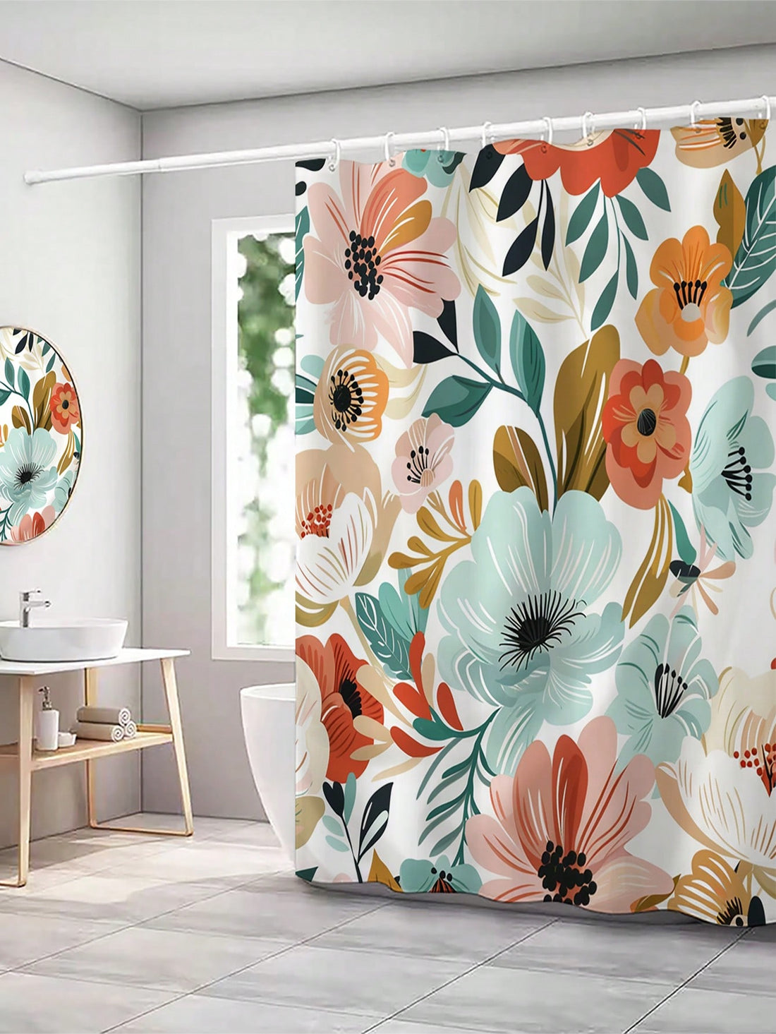 Add a splash of nature’s charm to your bathroom with this Elegant Flower Plant Patterned Waterproof Shower Curtain. Crafted to resist mildew, it keeps your space fresh and bright no matter the season. Perfect for fall and beyond, its graceful design brings a playful yet stylish touch that makes every shower feel like a stroll through a blooming garden. Easy to clean and water-friendly, this curtain combines beauty and practicality for a bathroom upgrade you’ll love.