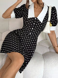Step into summer with this playful French retro polka dot short dress, designed to brighten your beach vacations and birthday celebrations. Its charming pattern and breezy fit keep you cool and stylish, making every moment feel like a joyful getaway. Embrace the fun and flair of timeless elegance wherever you go!