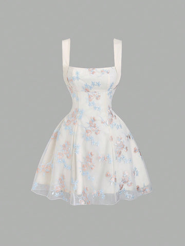 Step into charm with this Elegant French Style Apricot Embroidered Mini Dress. Its delicate embroidery and soft apricot hue bring a fresh, playful vibe perfect for spring and autumn outings. Flirty and light, this dress adds a touch of whimsy to your wardrobe while keeping you comfortably stylish all season long.