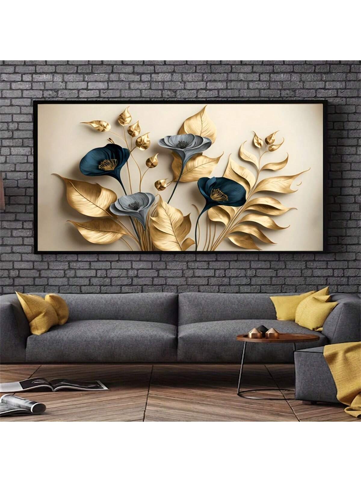 Bring a touch of sophistication and elegance to your home or office decor with our Elegant Gold Leaf Frameless Canvas Art. This modern masterpiece showcases stunning gold leaf accents and is the perfect addition to any interior space. Let it inspire and enhance your surroundings with its understated yet impactful design.