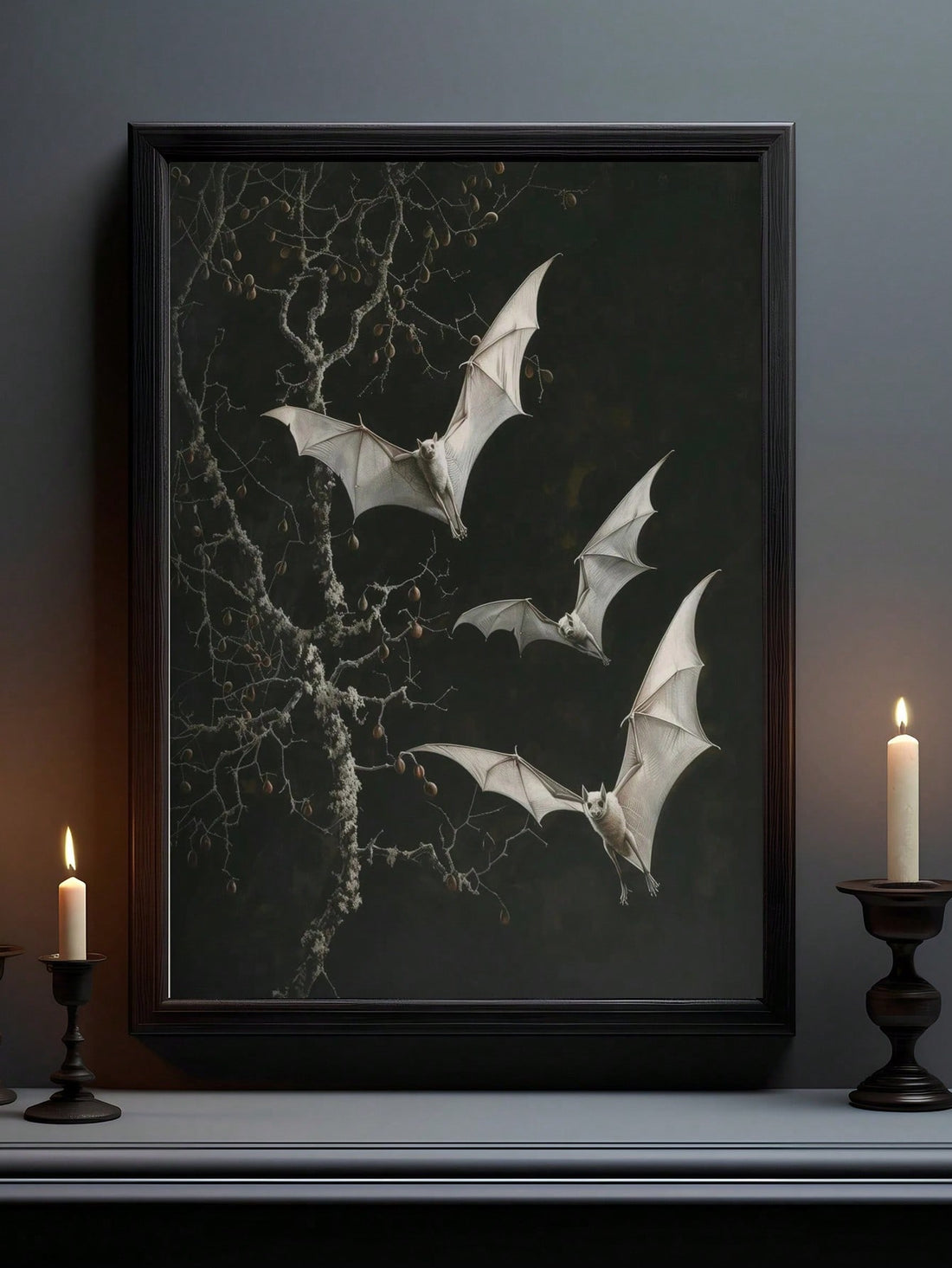 Add a touch of spooky charm with this Elegant Gothic Bat and Roses Canvas Print. Its vintage-inspired design blends dark elegance with floral beauty, making it a perfect statement piece for your home, office, or Halloween setup. Bring a playful yet mysterious vibe to any space with this unique wall art that’s sure to catch eyes and spark conversations.