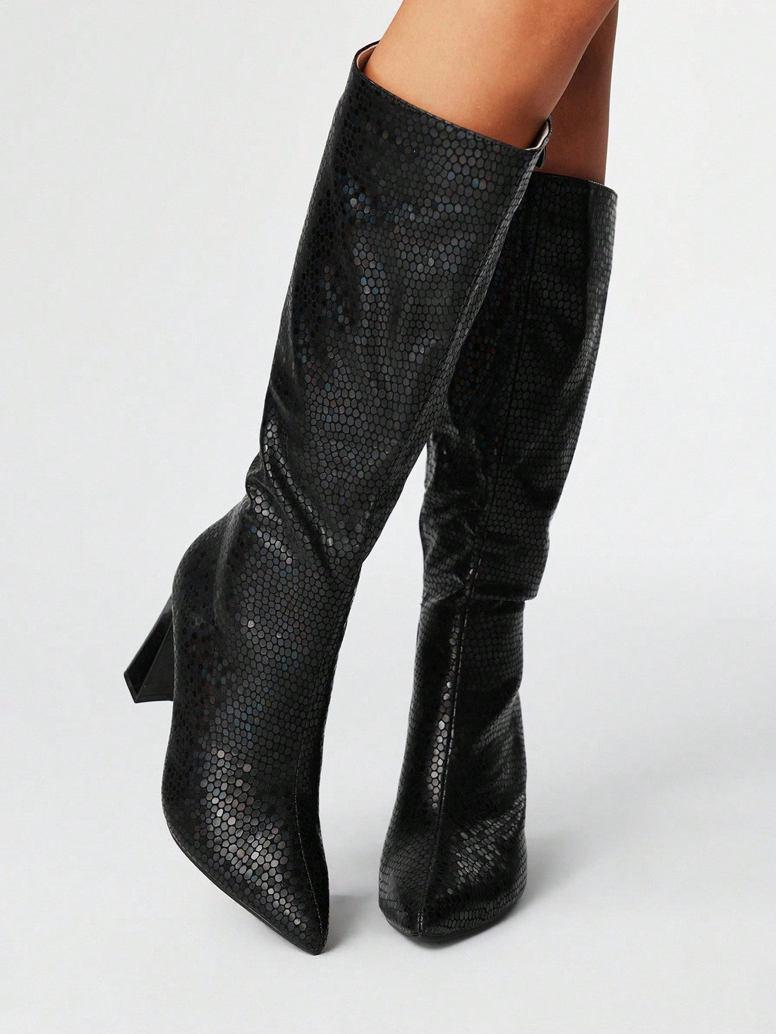 Step out with flair in these Elegant Gothic Over-The-Knee High Heel Boots. Sleek black and daringly tall, they add a mysterious edge while perfectly elevating your style. Whether you're owning the night or just turning heads, these boots make every outfit confidently chic and playfully bold.