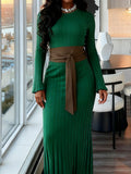 Step into the season with this charming green long sleeve dress, designed to bring warmth and style to your autumn and winter wardrobe. Its elegant silhouette flows beautifully, making it your go-to for festivals, weddings, or just a casual day out when you want to feel effortlessly fabulous. Embrace cozy moments with a pop of color that’s sure to turn heads and spark compliments wherever you go!
