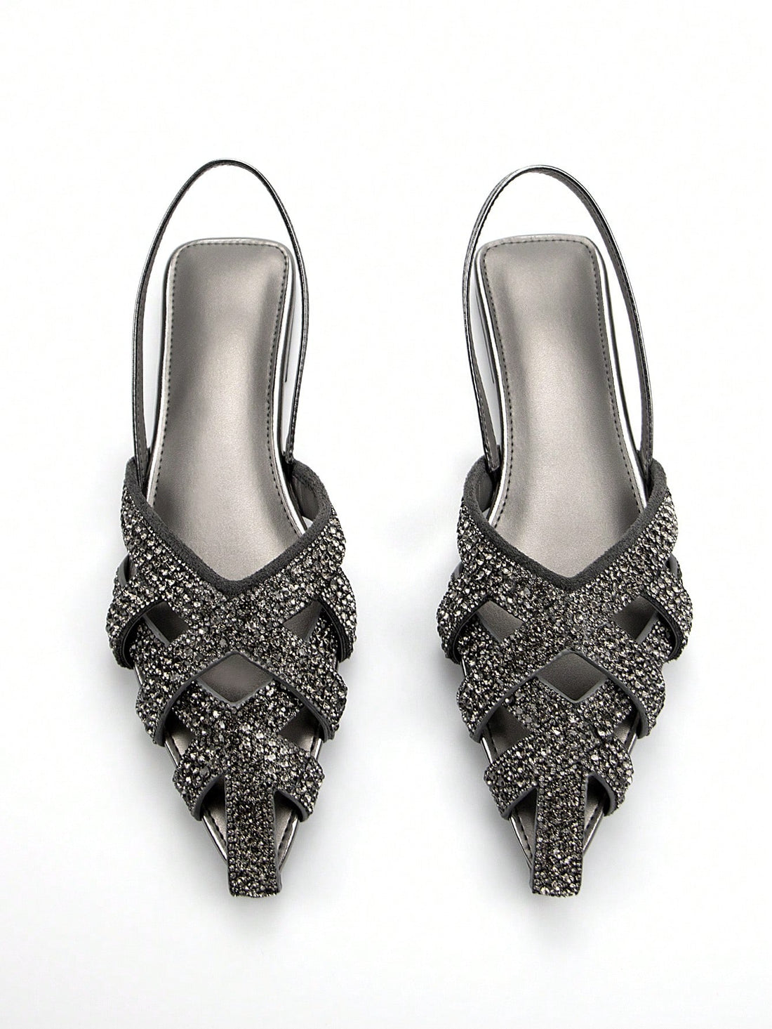 Step into style with our Grey Velvet Pointed-Toe Flats! These dazzling shoes feature eye-catching rhinestones that'll make your feet the life of the party. Comfy enough for everyday adventures yet fancy enough for special occasions – who says you can't have it all? The velvety texture adds a touch of luxury to your strut, while the pointed toe brings that perfect dash of sass. Your feet will thank you!