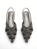 Step into style with our Grey Velvet Pointed-Toe Flats! These dazzling shoes feature eye-catching rhinestones that'll make your feet the life of the party. Comfy enough for everyday adventures yet fancy enough for special occasions – who says you can't have it all? The velvety texture adds a touch of luxury to your strut, while the pointed toe brings that perfect dash of sass. Your feet will thank you!