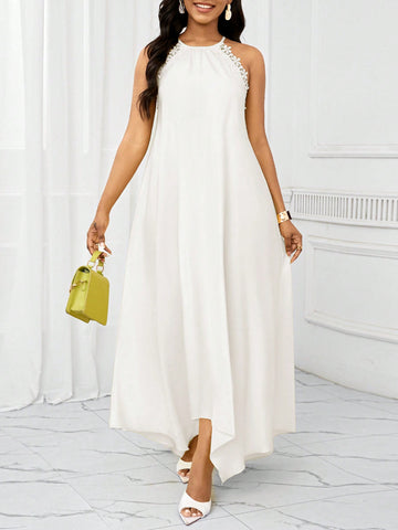 Add a touch of whimsy with our Elegant Halter Neck Resort Dress! The vibrant prints and flattering halter neck make it perfect for casual summer outings. Lightweight and stylish, this dress will keep you cool and on-trend. Enjoy effortless elegance with this must-have piece.