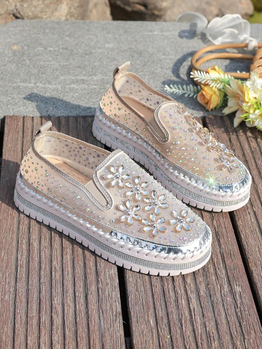 Step into spring and summer with style and comfort in our Elegant Handmade Floral Mesh Sneakers. Perfect for vacation and parties, these shoes add a touch of elegance to any outfit. Get ready to strut your stuff in these comfortable and stylish casual shoes.