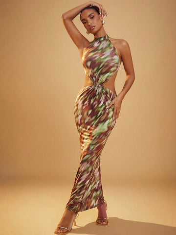 This Elegant Haute Hollow-Out Halter Mermaid Maxi Dress is the perfect blend of sophistication and style. With its beautifully crafted hollow-out design and figure-flattering mermaid silhouette, you'll be sure to turn heads at any event. Slip into this dress and feel effortlessly elegant and haute (get it?).