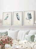 Fly high with this stunning 3-piece canvas wall art set featuring elegant heron birds. Perfect for adding a touch of modern wildlife decor to your home or office. Get the perfect balance of sophistication and whimsy with these unique and playful pieces.
