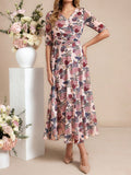 Step into charm and grace with this playful high-waisted floral print dress, perfect for your next afternoon tea. Its flattering cut accentuates your silhouette while the vibrant floral pattern adds a dash of whimsy. Whether sipping tea or catching up with friends, this dress keeps you effortlessly stylish and ready to delight.