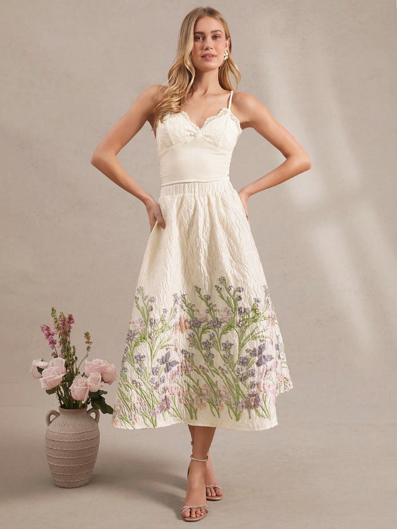 Get ready to turn heads with our Elegant Jacquard Maxi Dress! Perfect for summer vacations and date nights, this dress will make you feel confident and stylish. The unique jacquard pattern adds a touch of elegance, while the maxi length keeps you comfortable and cool. Don't miss out on adding this versatile piece to your wardrobe!