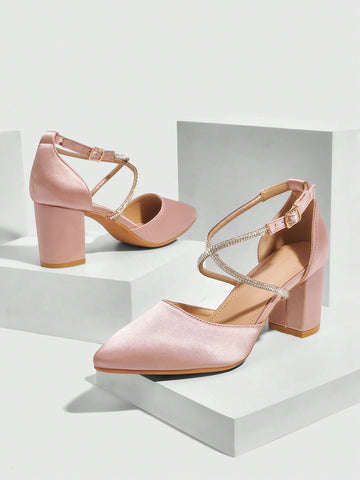 These elegant light pink high heels are perfect for any occasion, from dates and parties to weddings. Made with high-quality materials, they provide both style and comfort. With a classic design and versatile color, they are sure to elevate any outfit. Look and feel your best with these beautiful heels.