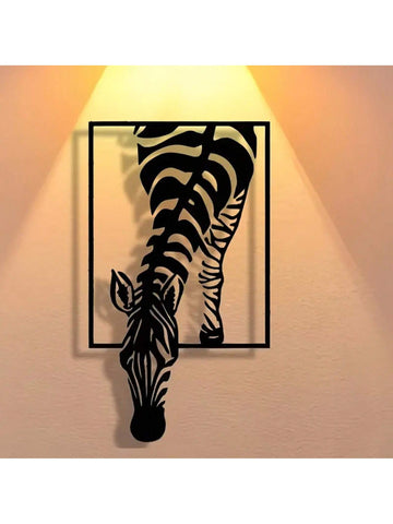 Introducing the Elegant Minimalist Zebra Metal Wall Art, the perfect blend of style and functionality. This modern iron decor adds a touch of elegance and sophistication to any home or office space. Bring out your wild side with this unique and quirky piece.