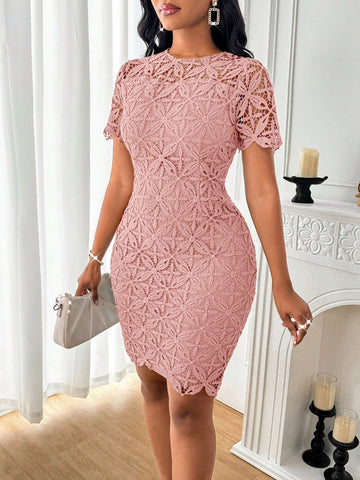 "Valentine's Day parties or daily commutes, this Elegant Mint Green Lace Dress is the perfect outfit. Stand out in this beautiful dress while feeling comfortable and stylish. Effortlessly elegant, this dress is a must-have for any occasion. (Who knew a daily commute could be this chic?)"