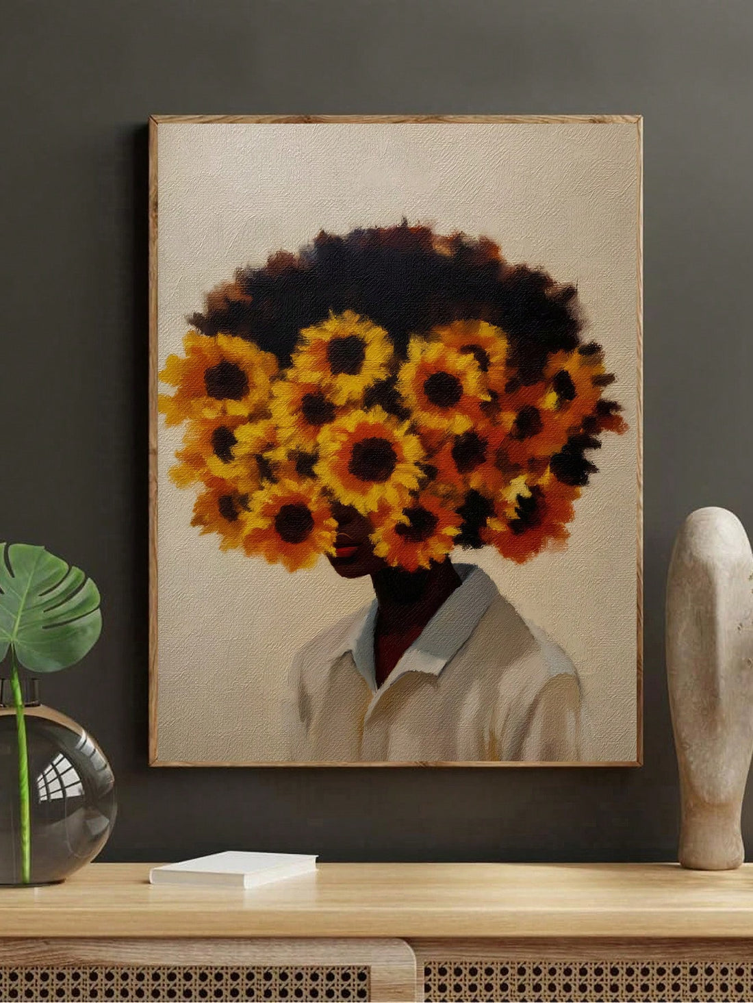 Transform your living space with this striking floral canvas art piece, where contemporary design meets timeless elegance. Rendered in rich black oil painting techniques, this artwork captures botanical beauty with sophisticated restraint, making it an ideal focal point for modern interiors. The retro-inspired aesthetic complements both minimalist and eclectic décor styles, while the high-quality canvas construction ensures lasting visual impact. Perfect for creating a gallery-worthy statement in bedrooms, 