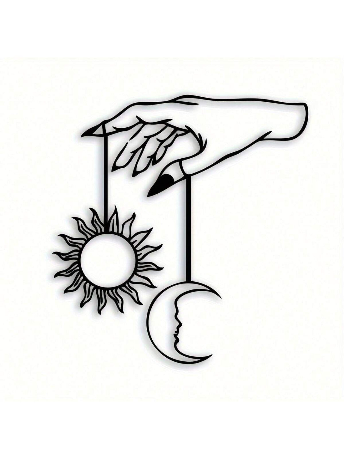 Transform your walls with this striking metal wall art featuring an elegant moon and sun design. Crafted from durable iron, this piece brings artistic flair to any room while its multicolor finish adds visual interest and warmth. Perfect for creating a focal point in bedrooms, living rooms, patios, or gardens, this creative iron sculpture works beautifully in both indoor and outdoor settings. Easy to display and maintenance-free, it's an ideal choice for those seeking unique décor that combines nature-inspi