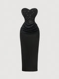 Step into the spotlight with this Elegant Off-Shoulder Black Sequin Dress! Its shimmering sequins catch every eye, while the off-shoulder design adds a flirty touch. Perfect for graduations, Memorial Day celebrations, or your next party, this dress promises to make you shine and dance the night away with confidence.