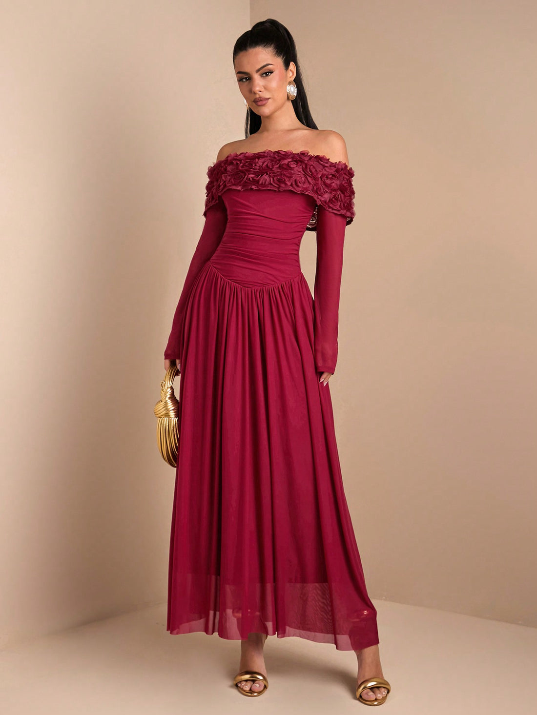 Get ready to turn heads in our Elegant Off-Shoulder Floral Bodycon Dress! Perfect for romantic dates and special occasions, its sleek design and stunning floral pattern will add a touch of elegance and charm to your ensemble. Dress to impress and make every moment count with this must-have piece.