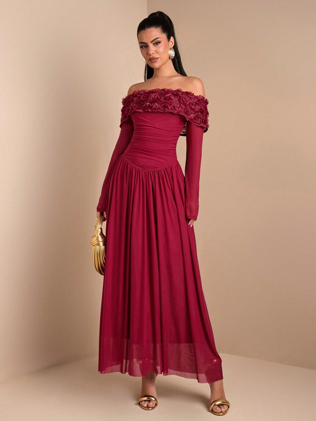 Get ready to turn heads in our Elegant Off-Shoulder Floral Bodycon Dress! Perfect for romantic dates and special occasions, its sleek design and stunning floral pattern will add a touch of elegance and charm to your ensemble. Dress to impress and make every moment count with this must-have piece.