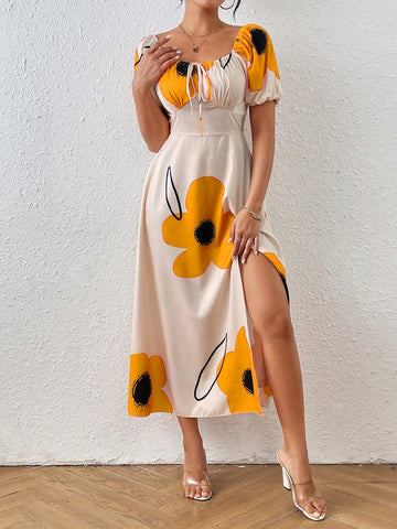 Get ready to turn heads in our Elegant Off-Shoulder Floral Maxi Dress! Featuring a shirred back and high split, this dress combines elegance and comfort. The off-shoulder design adds a playful touch, perfect for any occasion. Embrace your unique style with this stunning dress.