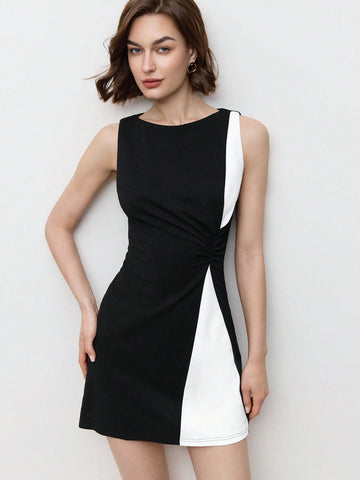 Step out in style with this playful off-shoulder monochrome mini dress, designed to turn heads on your spring and summer dates. Its chic silhouette highlights your shoulders while the crisp monochrome palette keeps it effortlessly cool. Light and flirty, this dress is your go-to for sunny days and warm evenings filled with fun and romance.