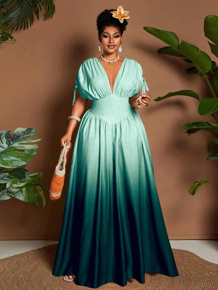 Experience the breathtaking fusion of sunset-inspired heritage and sharp, modern architectural tailoring. This stunning ombre ensemble is meticulously designed for the woman who values a high-fashion, "quiet luxury" approach to seasonal dressing—the ultimate centerpiece for prestigious spring outings, exclusive summer garden parties, and high-authority vacation retreats.
