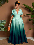 Experience the breathtaking fusion of sunset-inspired heritage and sharp, modern architectural tailoring. This stunning ombre ensemble is meticulously designed for the woman who values a high-fashion, 
