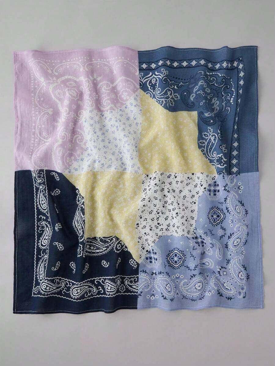 Elevate your everyday look with this stunning paisley print scarf, designed for effortless versatility. Crafted from soft 100% polyester, this square-style accessory transitions seamlessly from headscarf to neckerchief to shoulder wrap. The intricate boho-inspired paisley and botanical patterns in rich multicolor tones add a touch of elegance to any outfit, season after season. Perfect for layering, styling, or simply adding a pop of color to your wardrobe. A timeless piece that works as hard as you do.