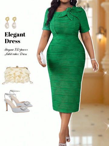 Make a statement in this stunning pink midi dress designed for those who love bold elegance. The asymmetrical neckline adds a modern twist that flatters beautifully, while the flowing midi length keeps things sophisticated and comfortable. Perfect for weddings, parties, or any occasion where you want to feel fabulous in your own skin. Crafted with plus-size curves in mind, this dress celebrates your style with confidence and grace. Slip it on and let your personality shine!