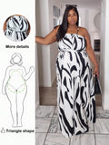 Stripes never go out of style—especially when they're this flattering! This plus-size A-line dress combines timeless black and white stripes with a cinched waist that celebrates your curves beautifully. The relaxed A-line silhouette skims gracefully over the hips while the fitted waist creates a gorgeous hourglass shape. Perfect for the office, weekend brunch, or anywhere you want to look effortlessly put-together. Versatile, comfortable, and undeniably chic—this dress is about to become your new go-to favo