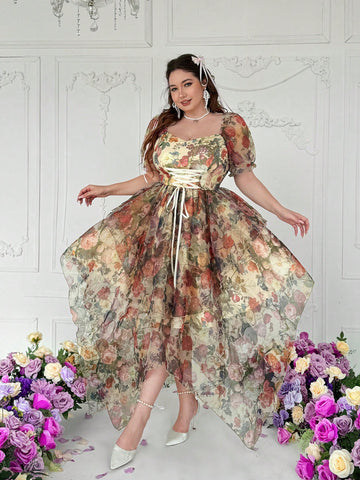 Be effortlessly chic this summer with our Elegant Plus-Size Boho Chiffon Dress. The asymmetrical hem and delicate pearl details add a touch of elegance to this bohemian-inspired piece. Perfect for any occasion, this dress will have you looking and feeling stunning.