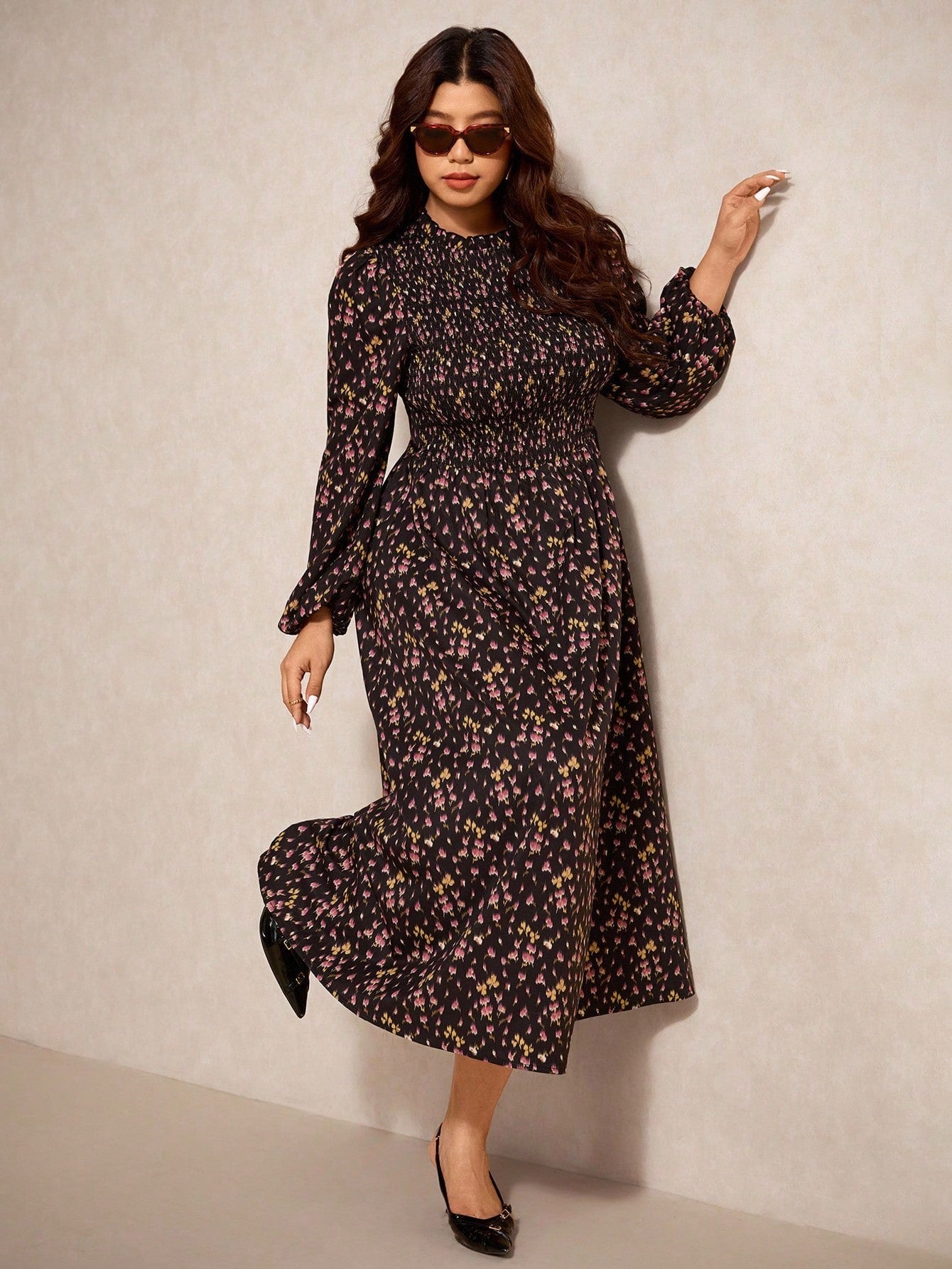 Embrace effortless sophistication with this stunning plus-size A-line dress, your new autumn-winter essential. Designed with clean lines and a flattering silhouette, it transitions seamlessly from casual coffee dates to evening outings. The minimalist aesthetic pairs beautifully with sneakers or heels, while the generous cut ensures all-day comfort without compromising style. Perfect for those who appreciate understated elegance with a modern edge. Layer it with your favorite jacket or wear solo—this versat