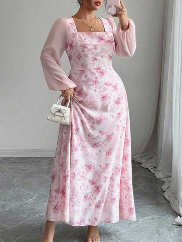 Embrace timeless elegance with this stunning Plus Size Arabian Dress, featuring a vibrant yellow floral print that radiates warmth and sophistication. The flattering A-line silhouette with high waist design creates a graceful, flowing shape perfect for any occasion—from casual outings to festive celebrations. Crafted from premium woven fabric (95% polyester, 5% elastane), this dress offers comfortable wear with just the right amount of stretch. 