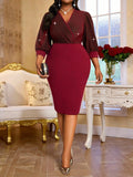 Wrap yourself in cozy elegance this autumn with our plus size long dress in rich wine red. Designed with high-elastic, comfy long sleeves, it moves with you while keeping you warm. Perfect for playful days and stylish nights, this dress blends comfort and charm effortlessly. Embrace fall’s beauty in a dress as lively and lovely as you are!
